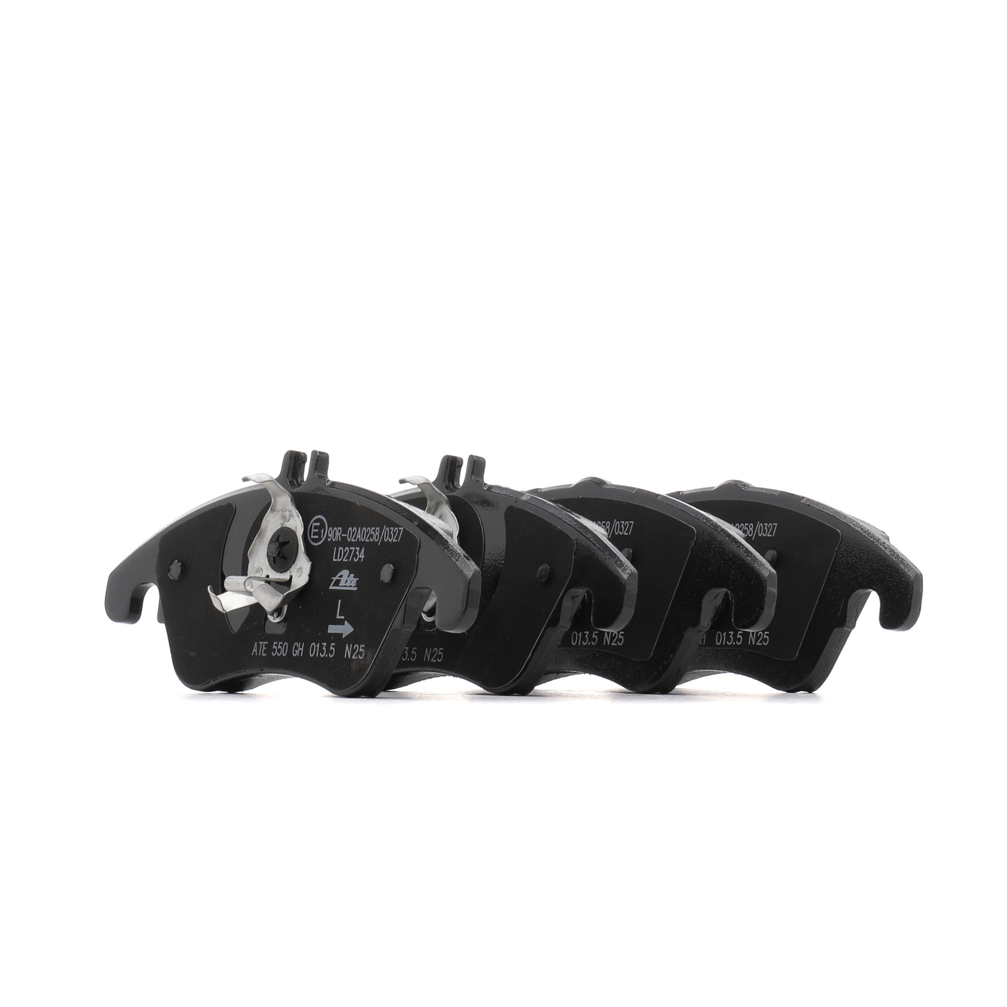ATE 13.0470-2734.2 Brake pad set excl. wear warning contact, with brake caliper screws-image-956382