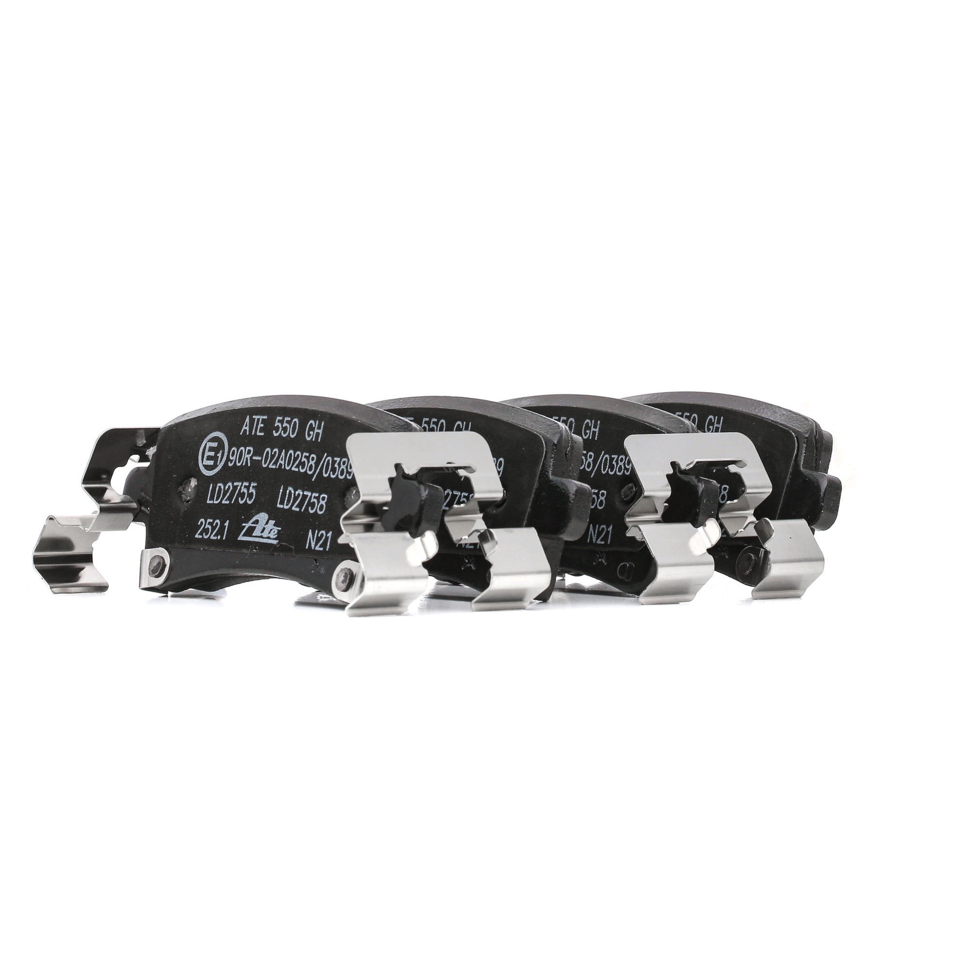 ATE 13.0470-2758.2 Brake pad set with acoustic wear warning, with accessories-image-956389