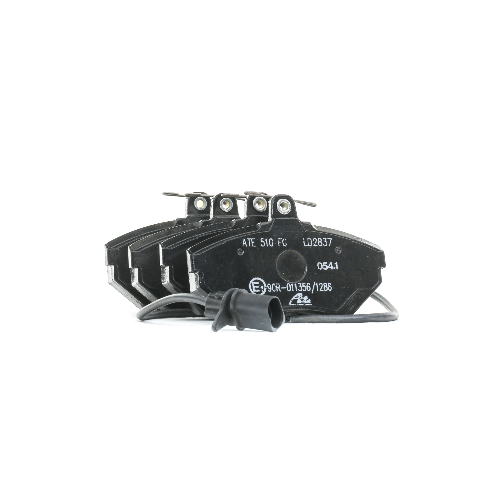 ATE 13.0470-2837.2 Brake pad set incl. wear warning contact, with brake caliper screws-image-956393
