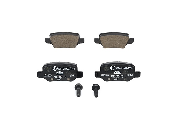 ATE 13.0470-2855.2 Brake pad set excl. wear warning contact, with brake caliper screws-image-956394