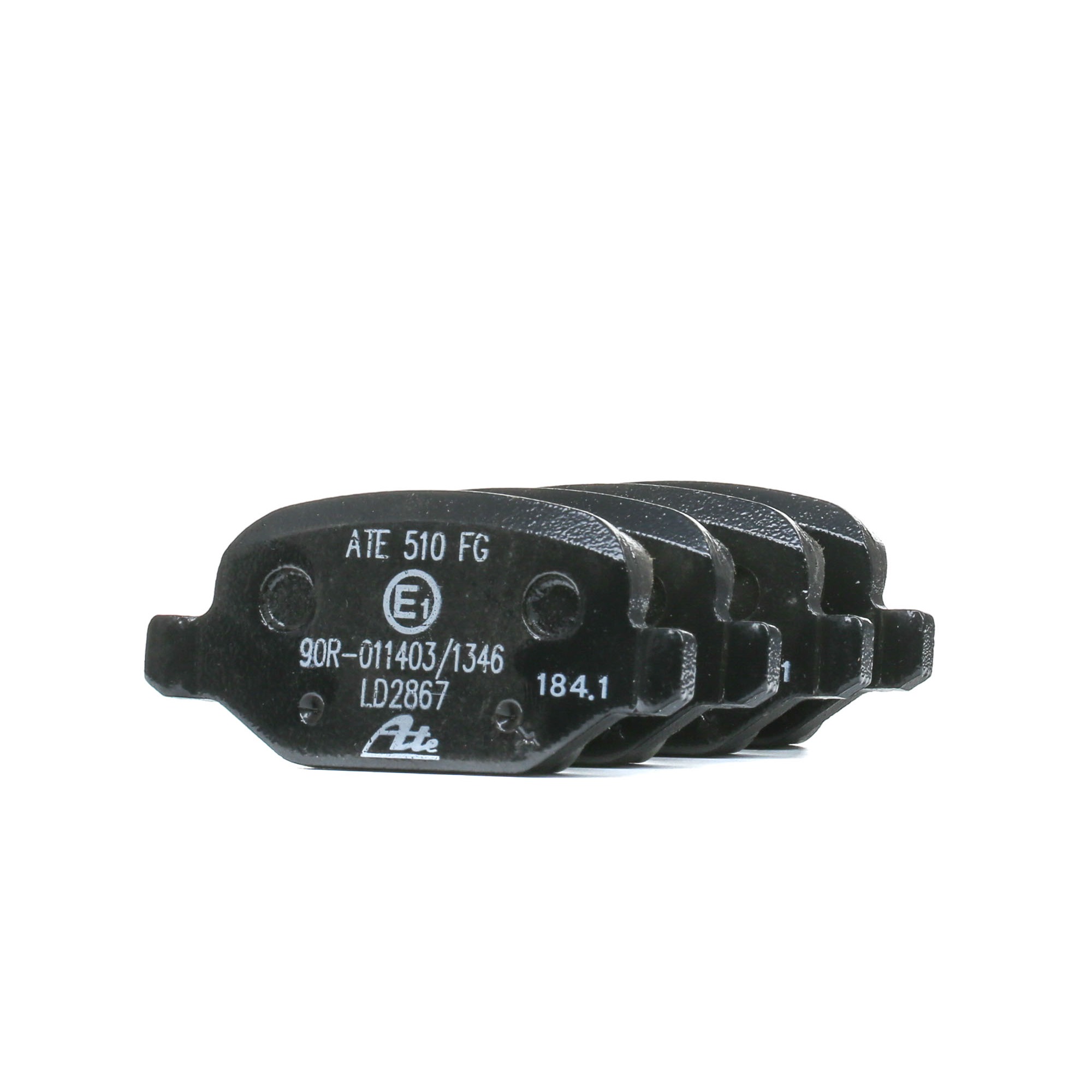 ATE 13.0470-2867.2 Brake pad set excl. wear warning contact, with brake caliper screws-image-956396