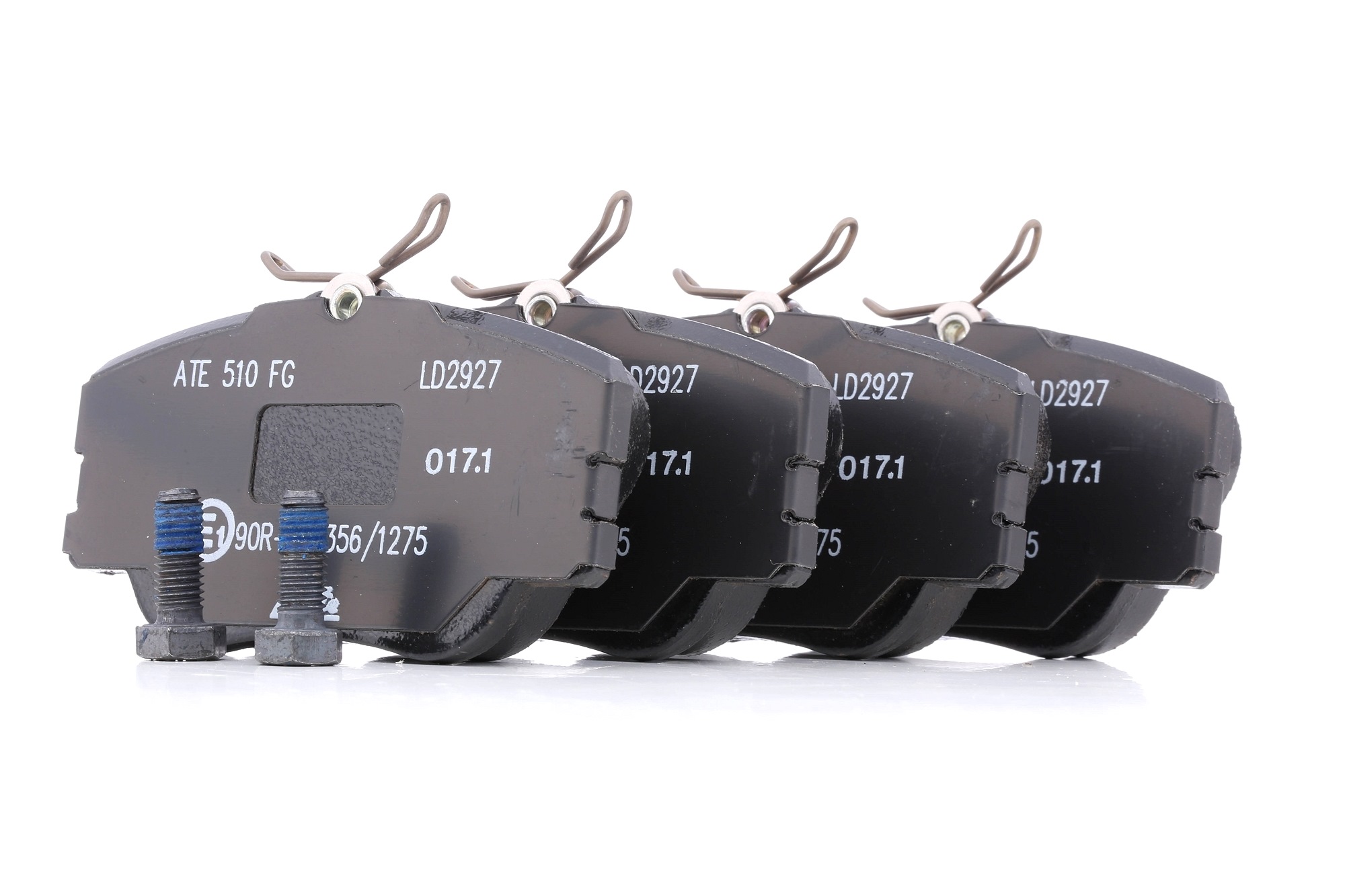 ATE 13.0470-2927.2 Brake pad set excl. wear warning contact, with brake caliper screws-image-956410