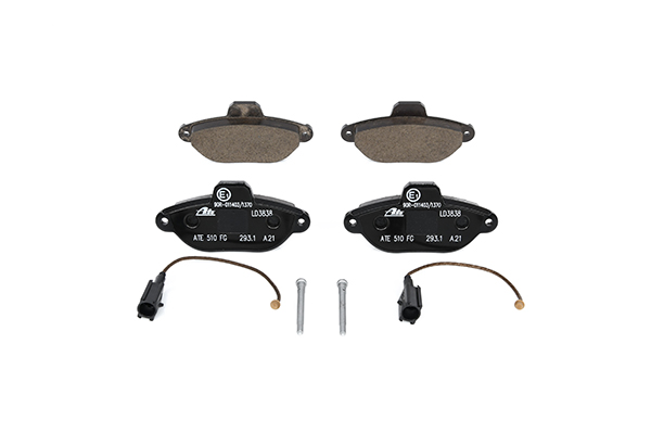 ATE 13.0470-3838.2 Brake pad set incl. wear warning contact, with accessories-image-956421