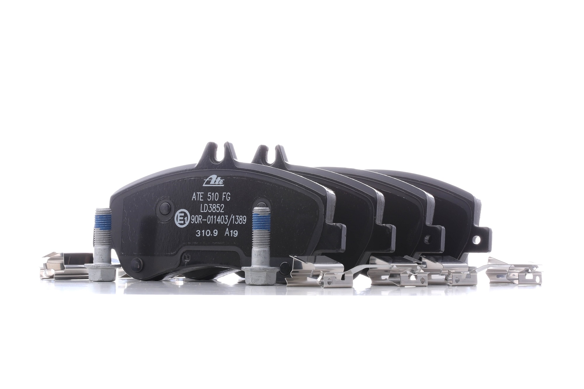 ATE 13.0470-3852.2 Brake pad set excl. wear warning contact, with brake caliper screws, with accessories-image-956424