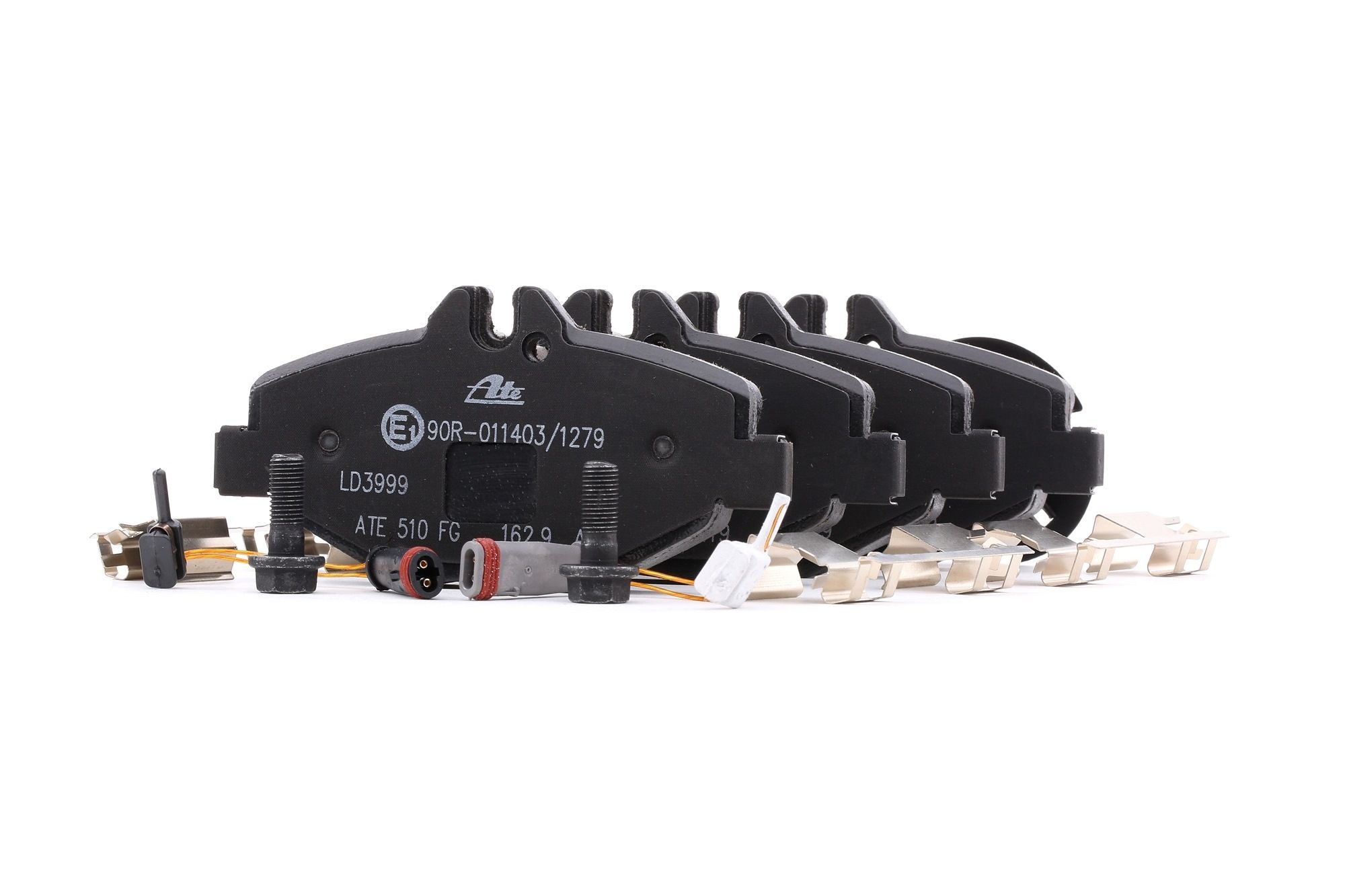 ATE 13.0470-3999.2 Brake pad set incl. wear warning contact, with brake caliper screws, with accessories-image-956432