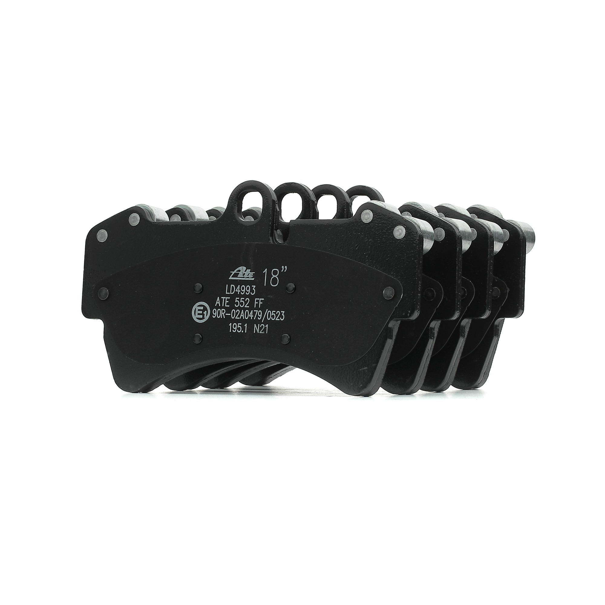 ATE 13.0470-4993.2 Brake pad set excl. wear warning contact-image-956444