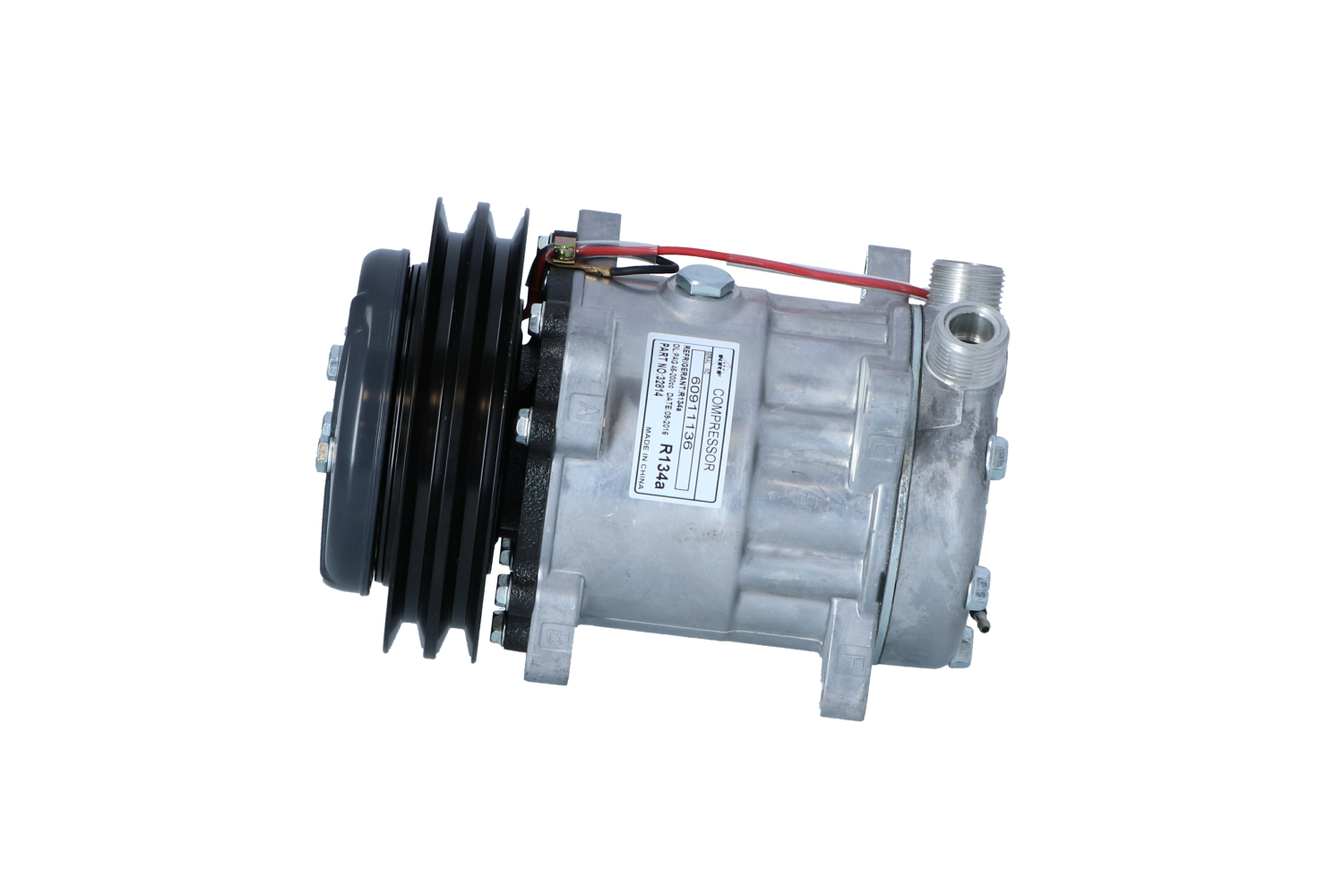 NRF 32814 AC Compressor EASY FIT PAG 46, with PAG compressor oil, with gaskets/seals-image-9564581