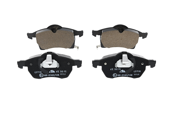 ATE 13.0470-7116.2 Brake pad set with acoustic wear warning-image-956461