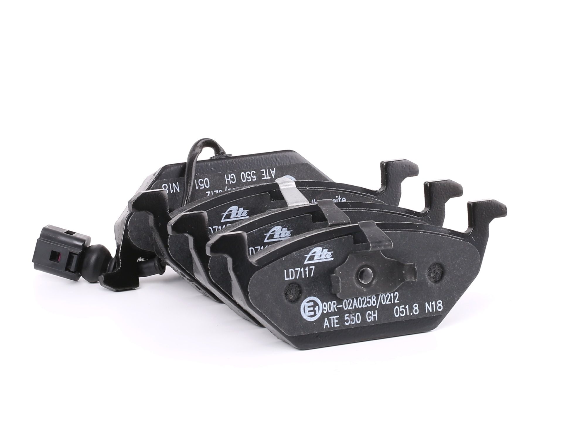 ATE 13.0470-7117.2 Brake pad set incl. wear warning contact-image-956462