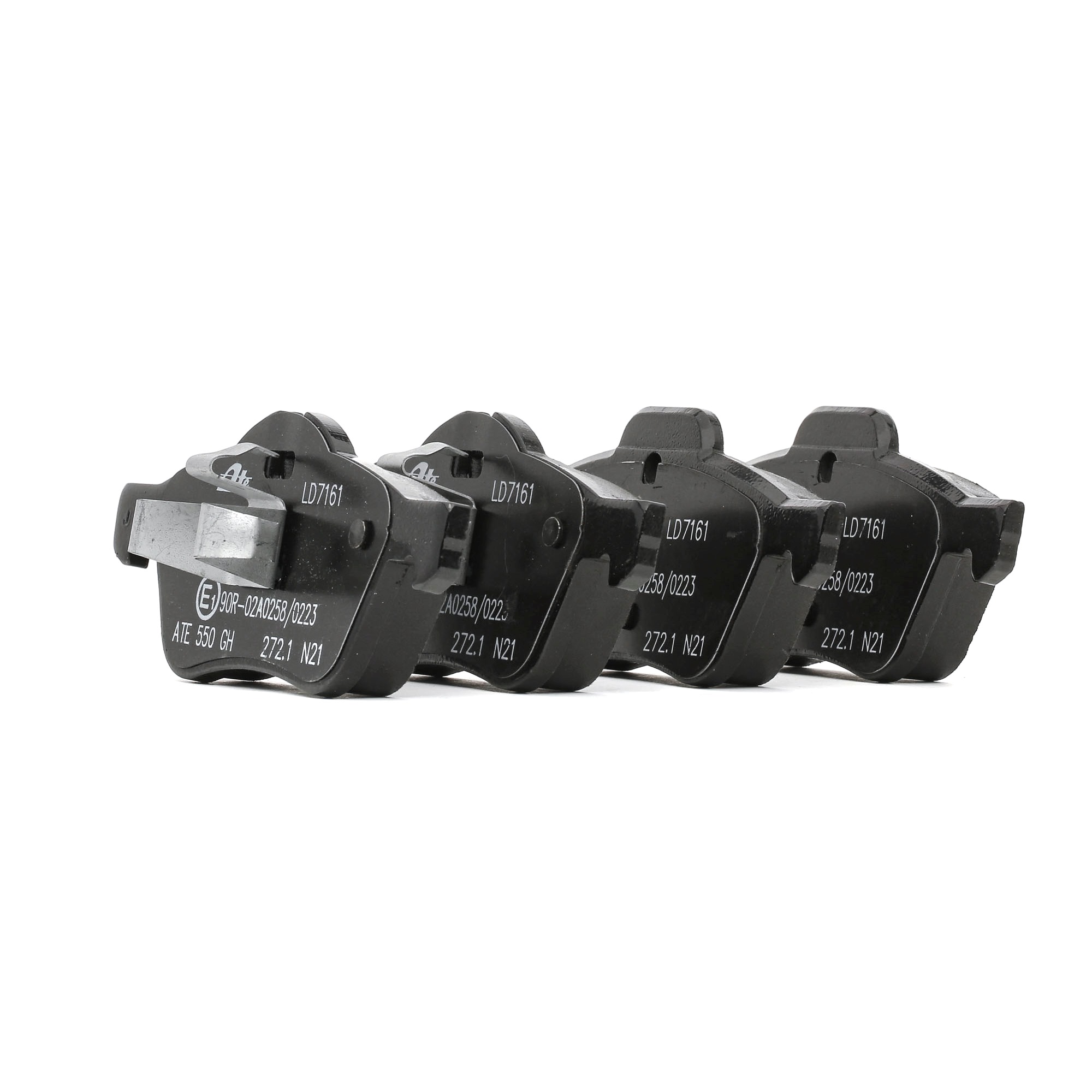ATE 13.0470-7161.2 Brake pad set excl. wear warning contact-image-956469