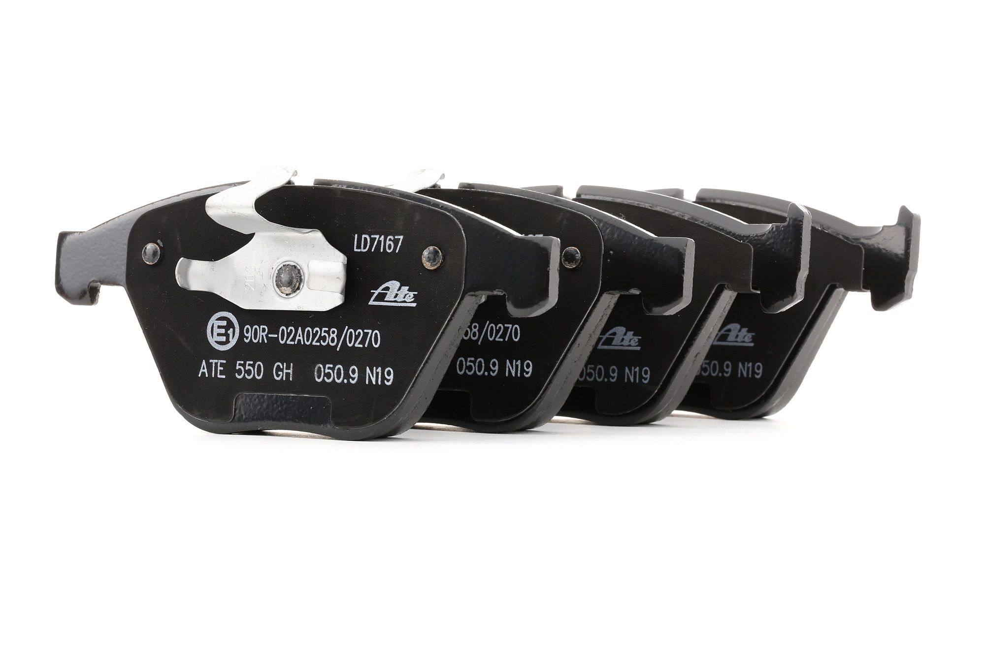 ATE 13.0470-7167.2 Brake pad set excl. wear warning contact-image-956472