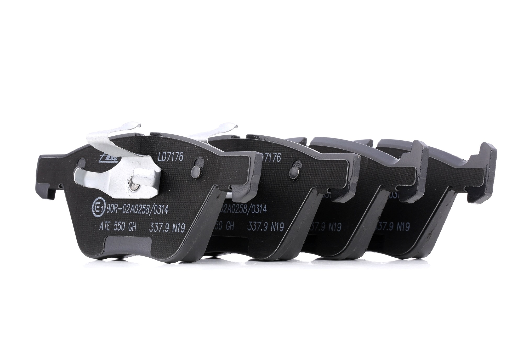 ATE 13.0470-7176.2 Brake pad set excl. wear warning contact-image-956478