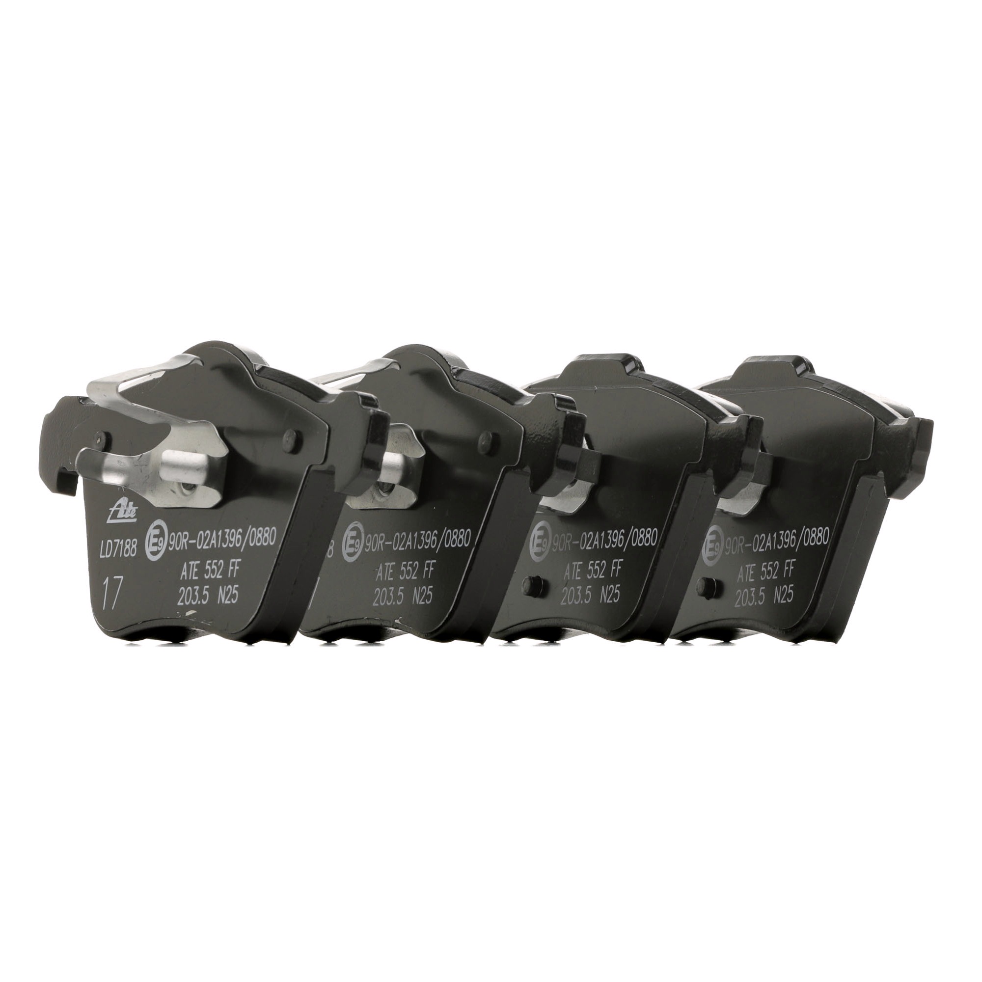 ATE 13.0470-7188.2 Brake pad set excl. wear warning contact-image-956483