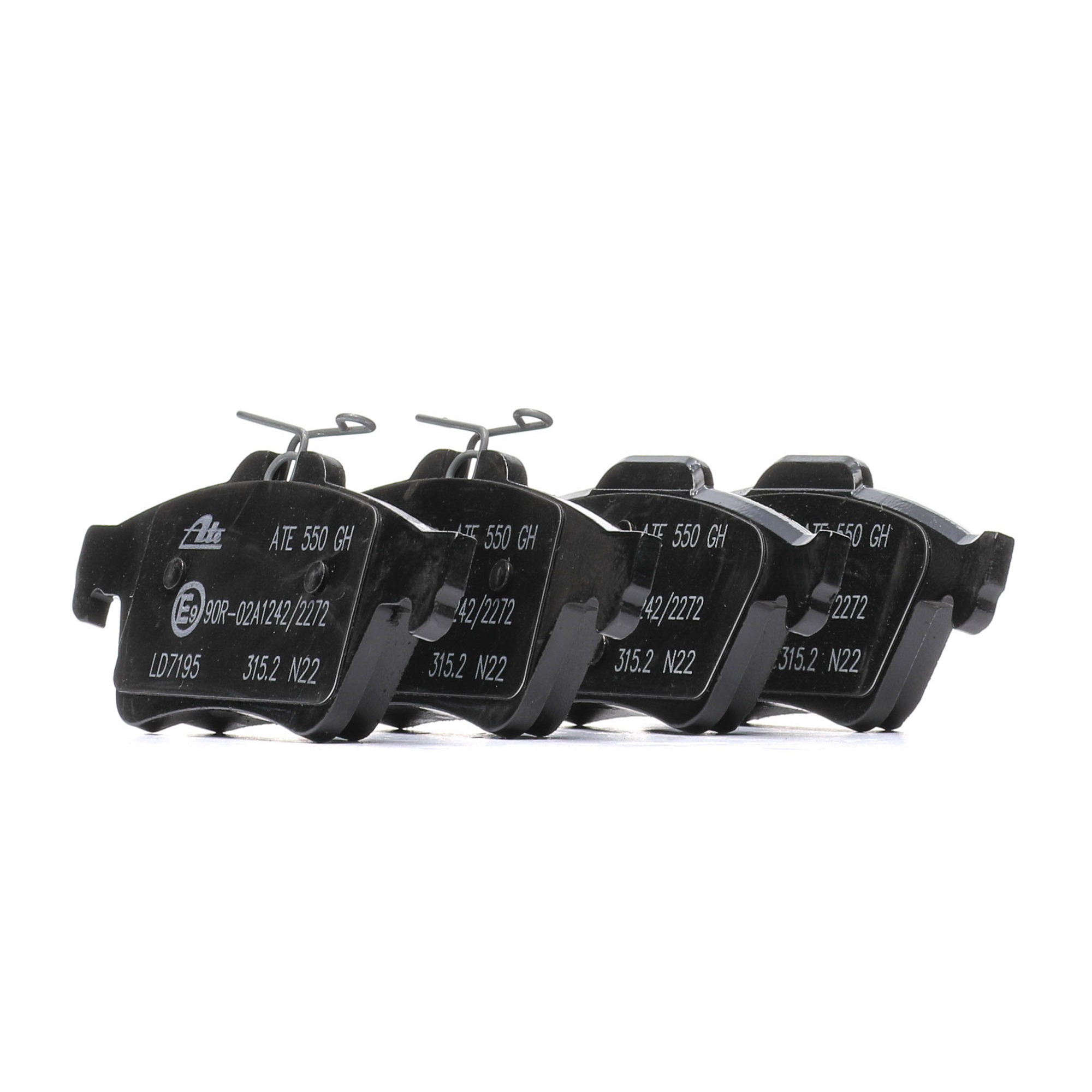 ATE 13.0470-7195.2 Brake pad set excl. wear warning contact-image-956488