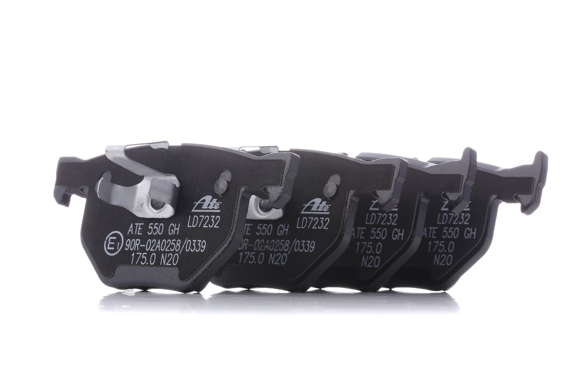ATE 13.0470-7232.2 Brake pad set excl. wear warning contact-image-956509
