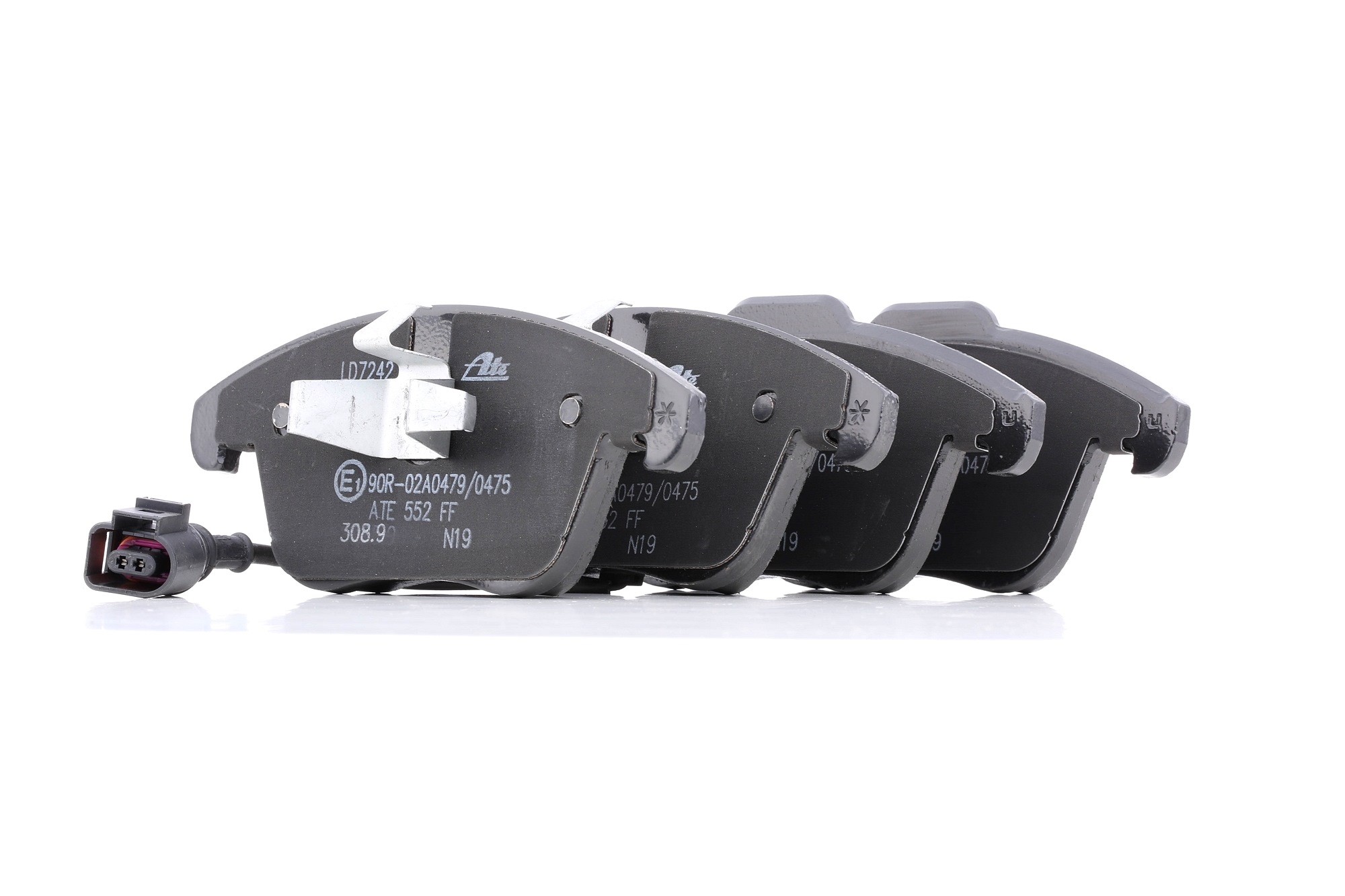 ATE 13.0470-7242.2 Brake pad set incl. wear warning contact-image-956513