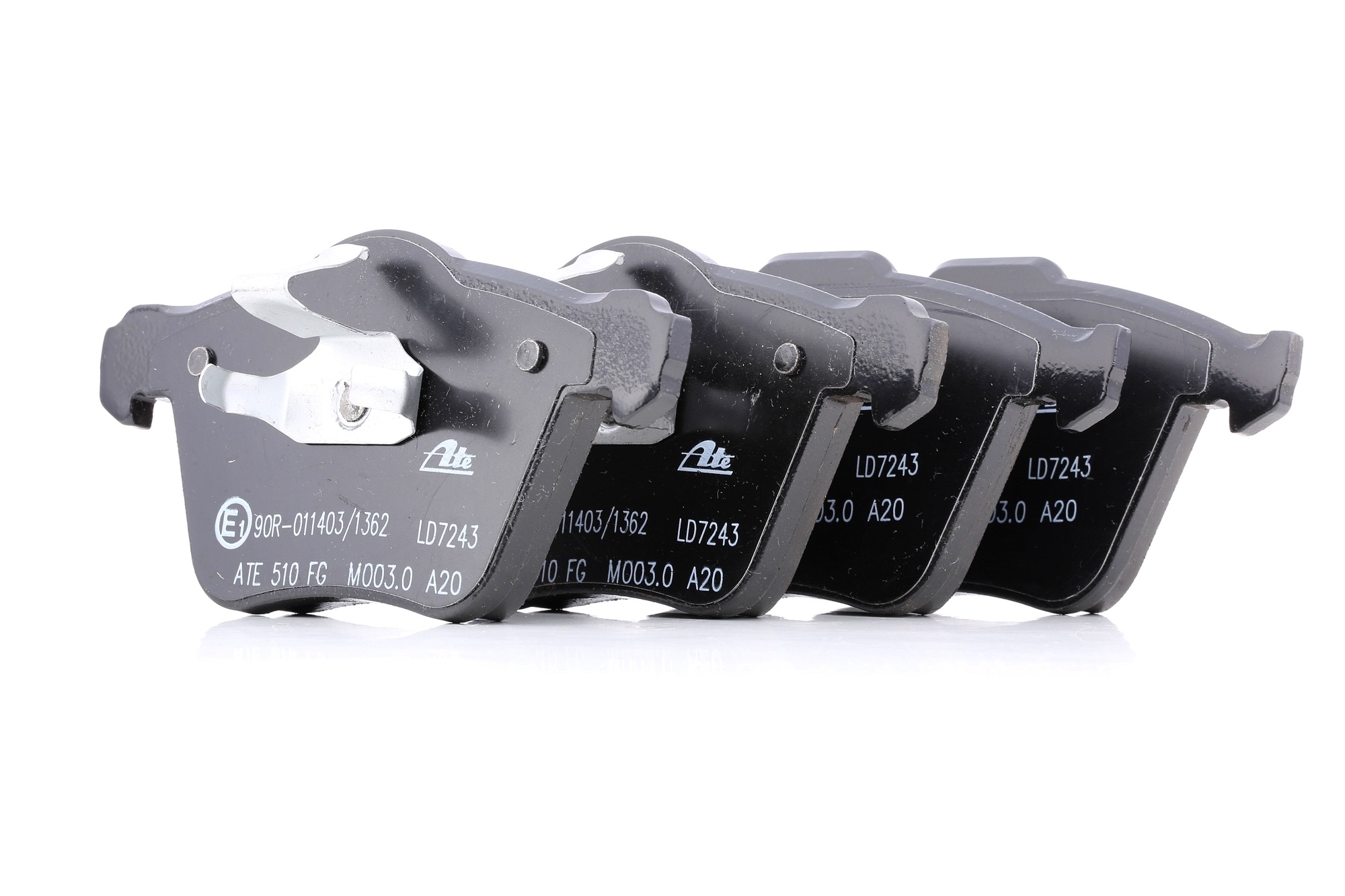 ATE 13.0470-7243.2 Brake pad set excl. wear warning contact-image-956514