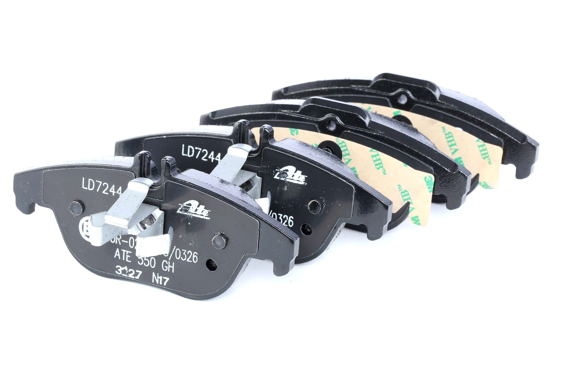 ATE 13.0470-7244.2 Brake pad set excl. wear warning contact-image-956515