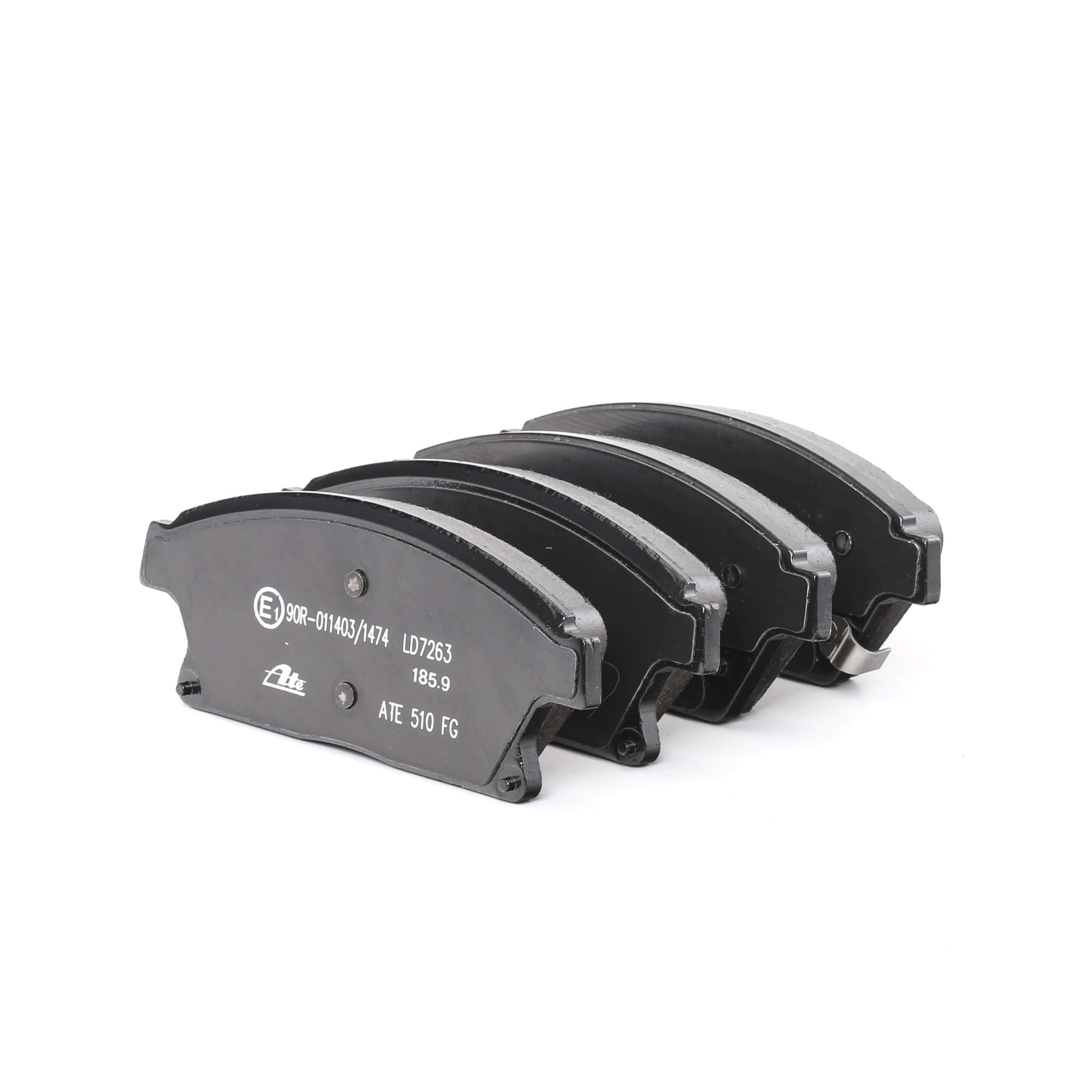 ATE 13.0470-7263.2 Brake pad set with acoustic wear warning, with accessories-image-956523