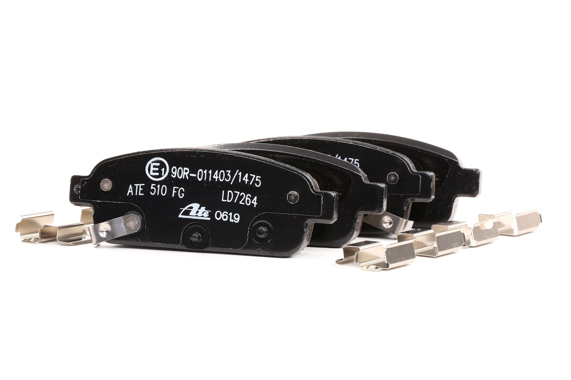ATE 13.0470-7264.2 Brake pad set with acoustic wear warning, with accessories-image-956524