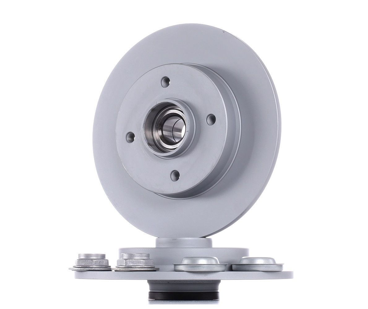 ATE 24.0109-0100.2 Brake disc solid, Coated, with ABS sensor ring-image-956712