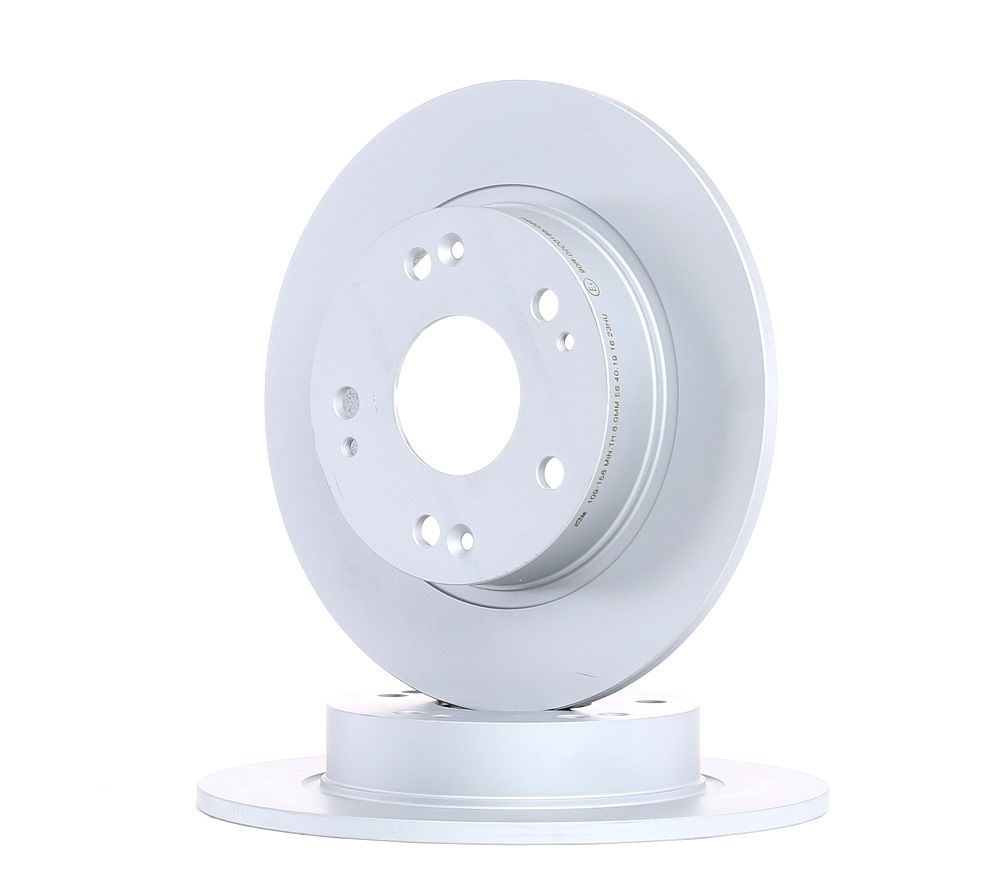 ATE 24.0109-0158.1 Brake disc solid, Coated, with bolts/screws-image-956753