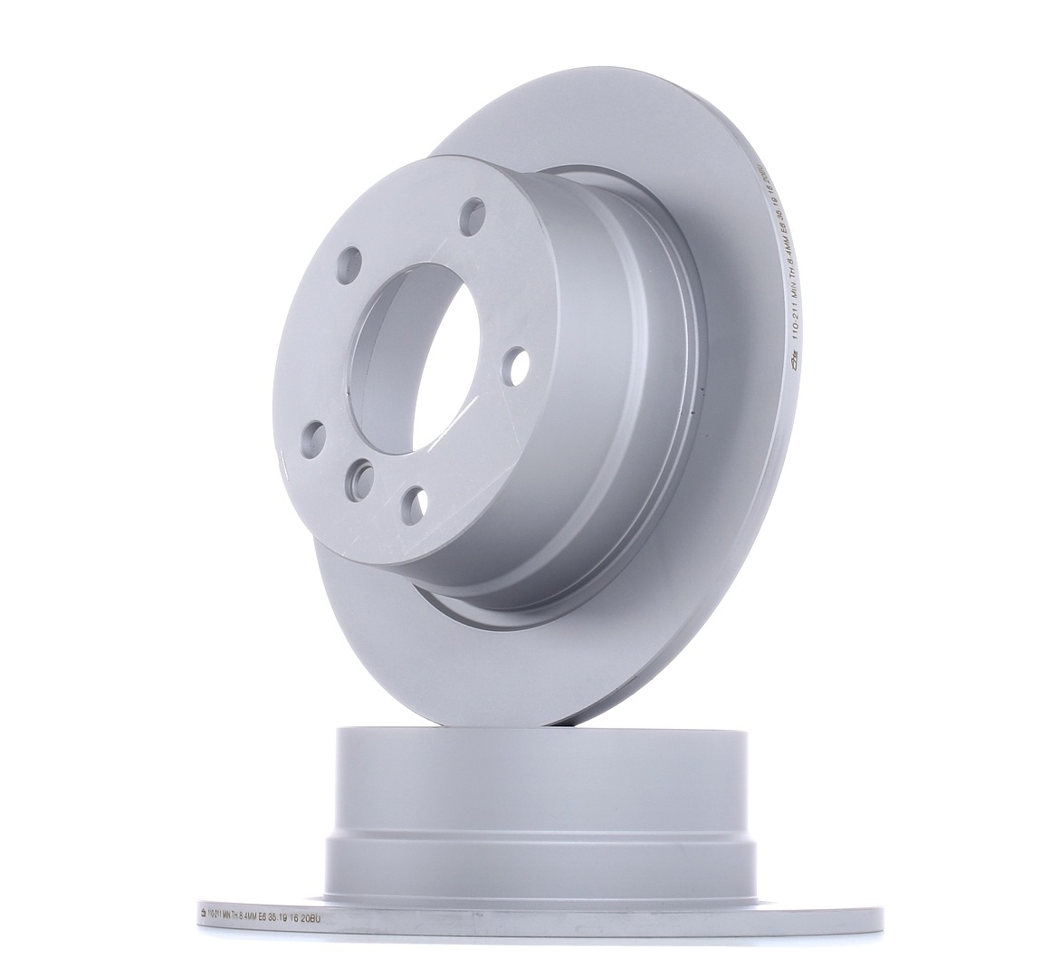 ATE 24.0110-0211.1 Brake disc solid, Coated, High-carbon, with bolts/screws-image-956808