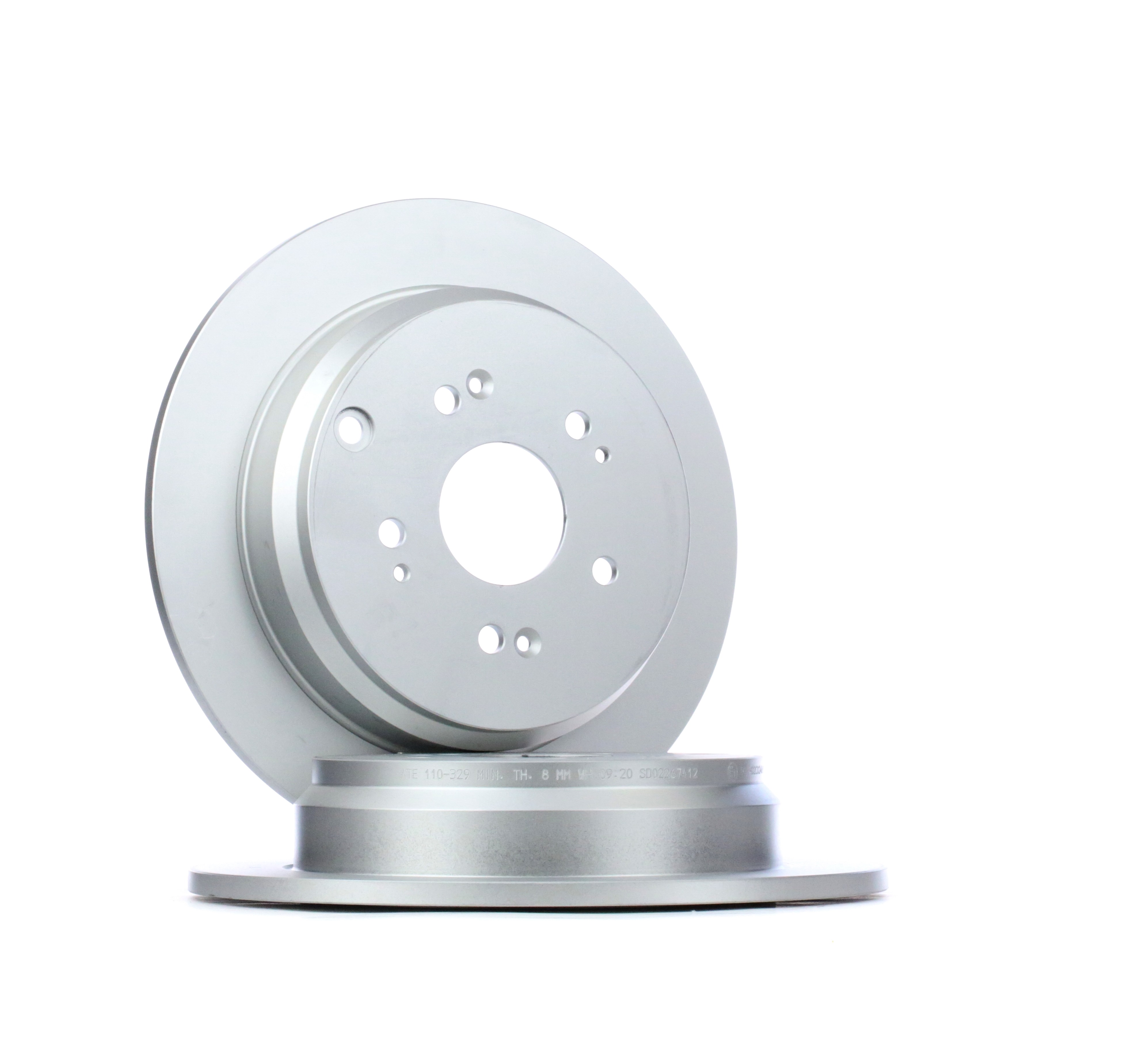 ATE 24.0110-0329.1 Brake disc solid, Coated, with bolts/screws-image-956912