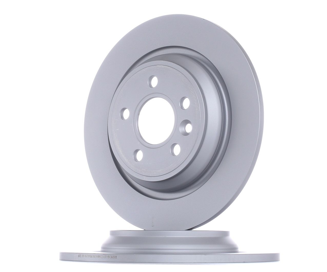 ATE 24.0111-0147.1 Brake disc solid, Coated, with bolts/screws-image-956947