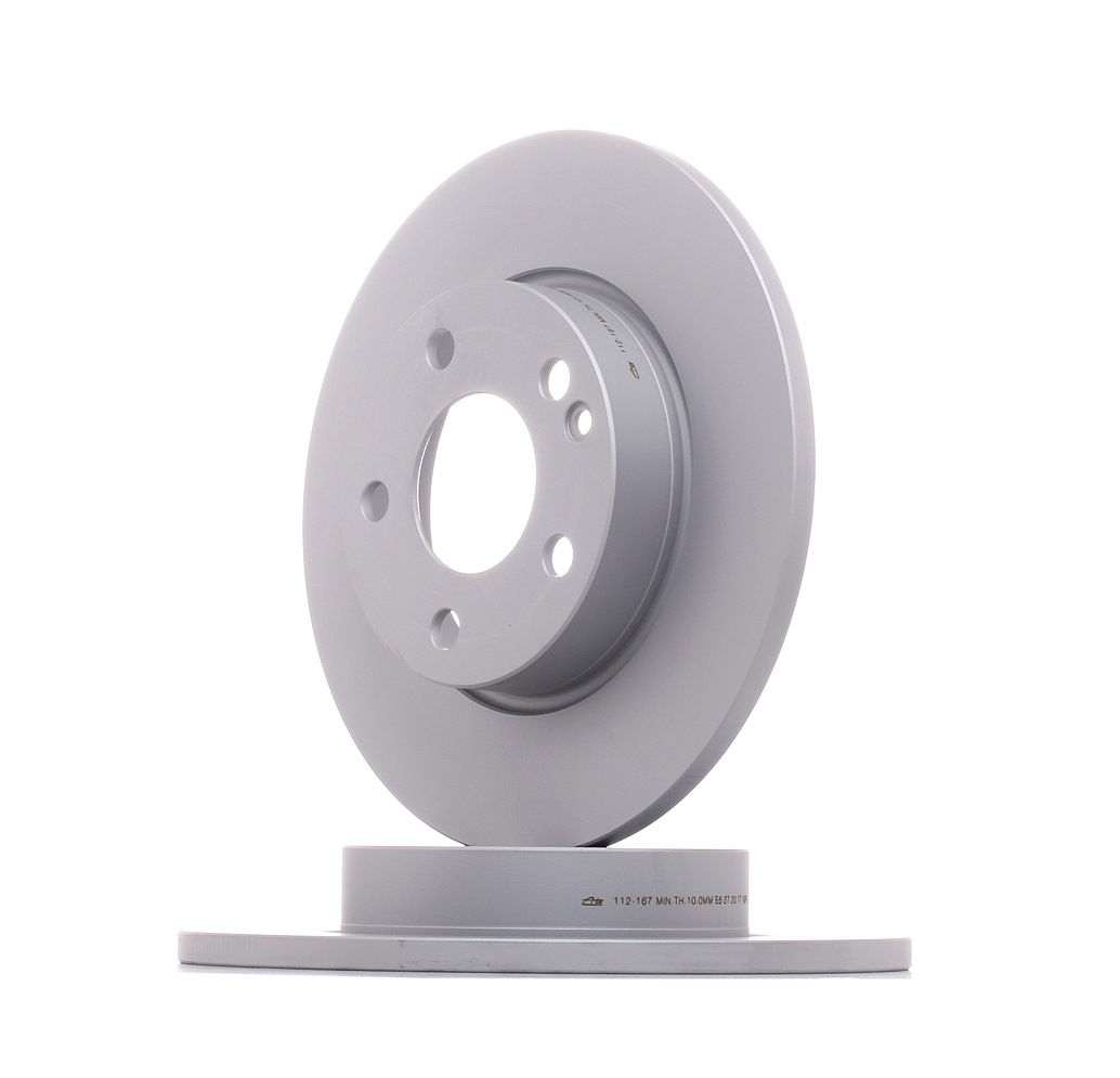 ATE 24.0112-0167.1 Brake disc solid, Coated, Alloyed/High-carbon, with bolts/screws-image-957022