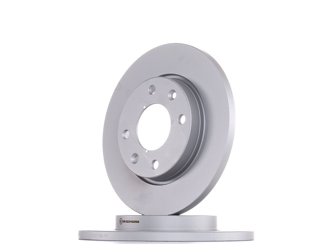 ATE 24.0113-0185.1 Brake disc solid, Coated, with bolts/screws-image-957078