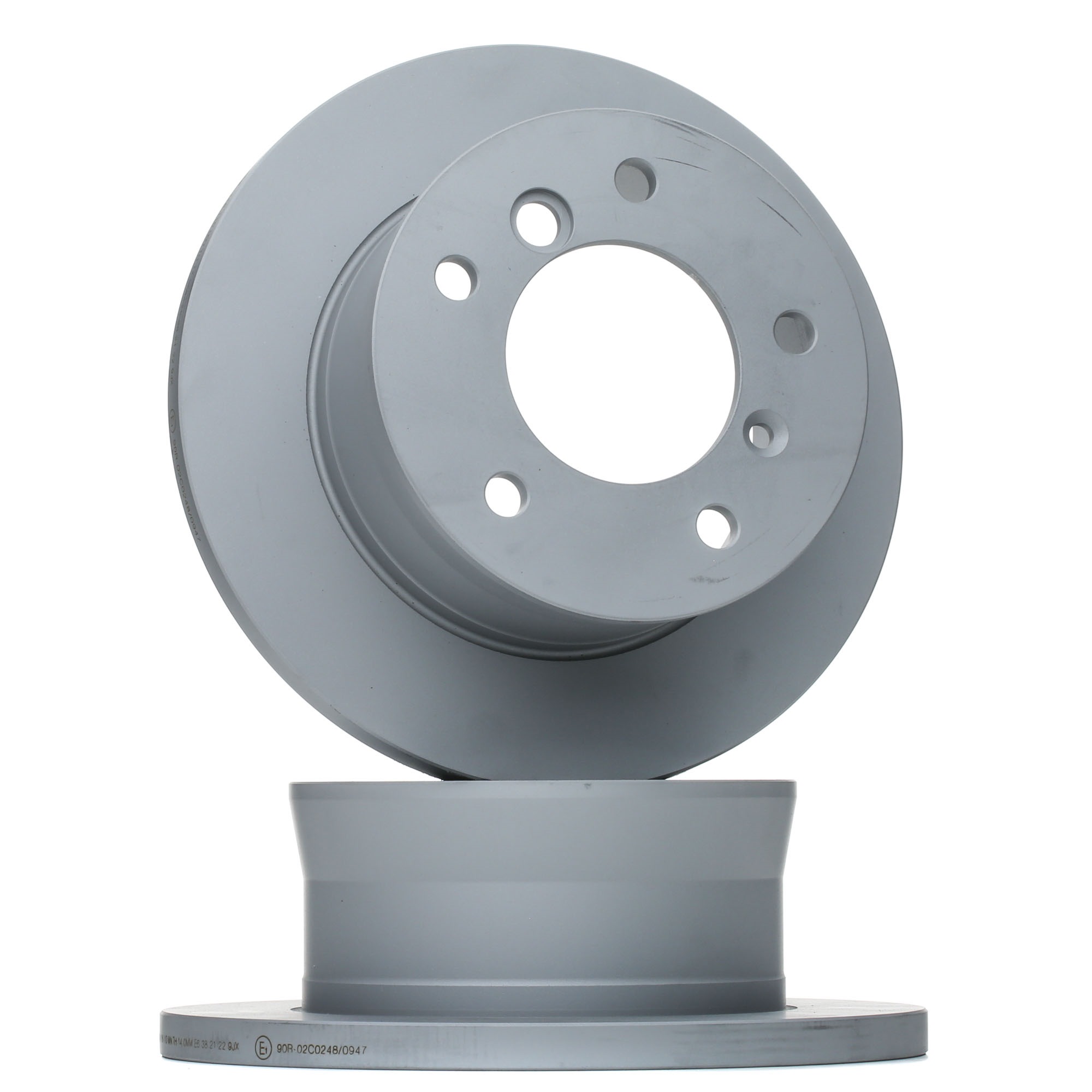 ATE 24.0116-0110.1 Brake disc solid, Coated, Alloyed/High-carbon, with bolts/screws-image-957121