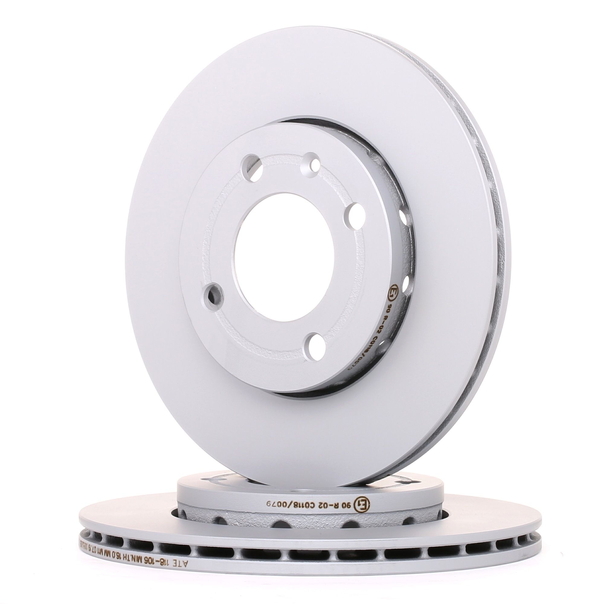 ATE 24.0118-0106.1 Brake disc Vented, Coated, High-carbon, with bolts/screws-image-957150