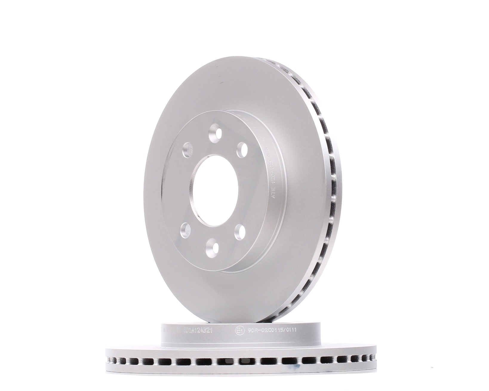 ATE 24.0120-0125.1 Brake disc Vented, Coated, with bolts/screws-image-957212