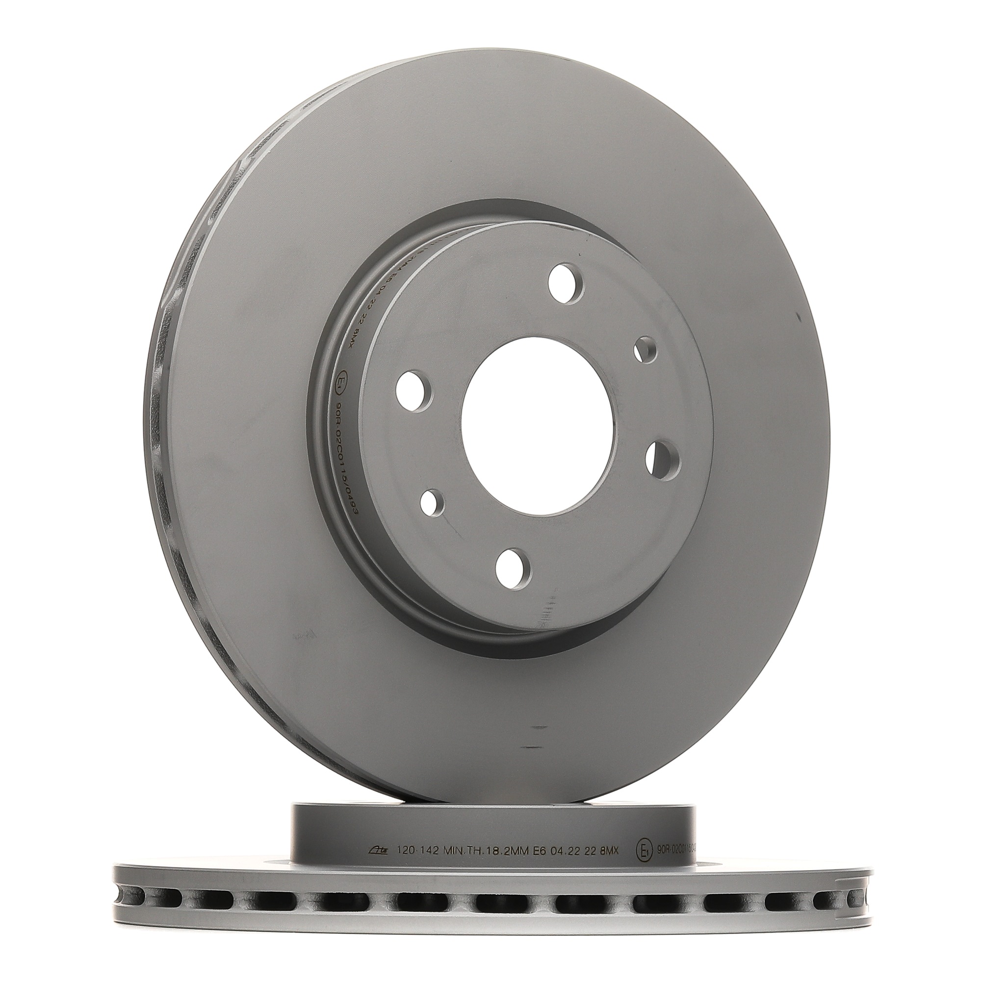 ATE 24.0120-0142.1 Brake disc Vented, Coated, Alloyed/High-carbon-image-957225