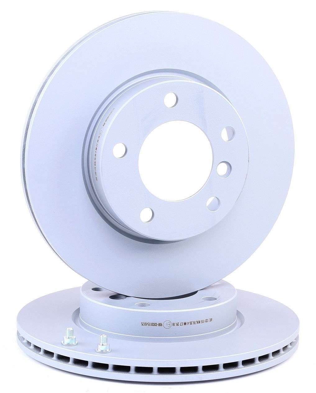 ATE 24.0122-0115.1 Brake disc Vented, Coated, High-carbon, with bolts/screws-image-957315