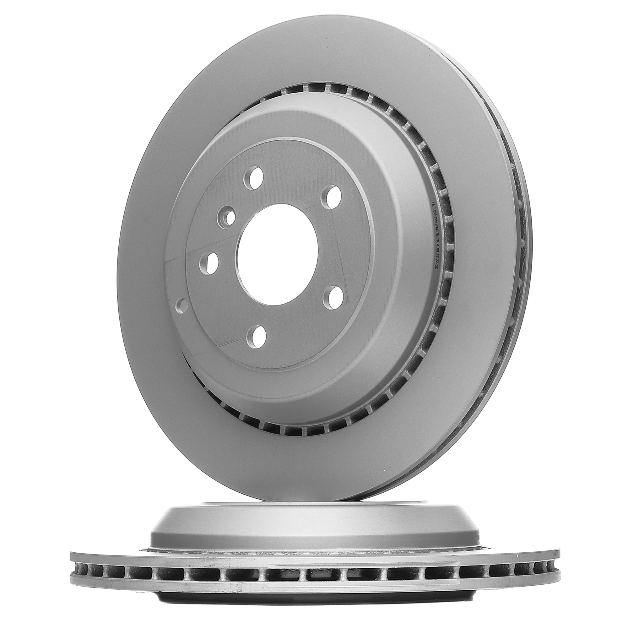 ATE 24.0122-0226.1 Brake disc Vented, Coated, Alloyed/High-carbon, with bolts/screws-image-957413