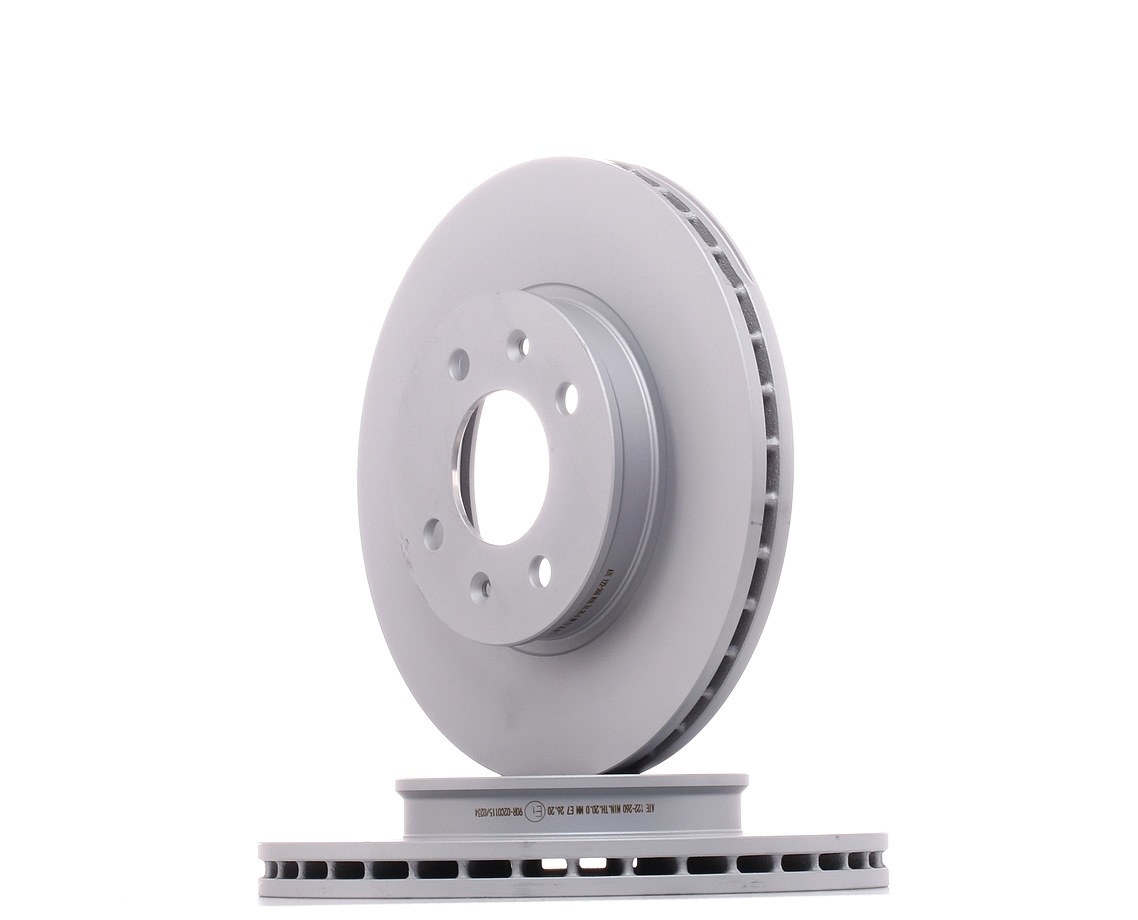 ATE 24.0122-0260.1 Brake disc Vented, Coated-image-957446