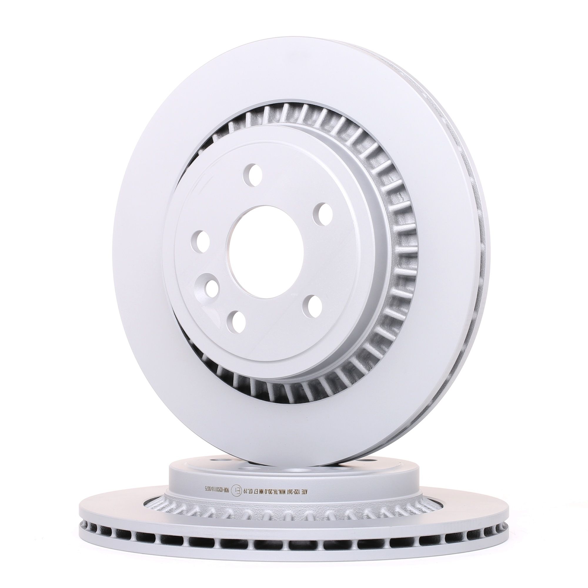 ATE 24.0122-0261.1 Brake disc Vented, Coated, High-carbon-image-957447