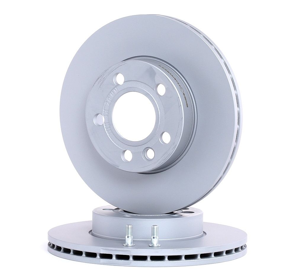 ATE 24.0124-0128.1 Brake disc Vented, Coated, High-carbon, with bolts/screws-image-957486