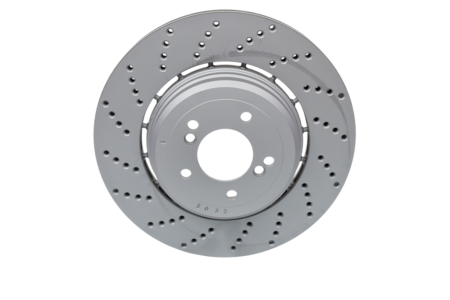 ATE 24.0124-0235.2 Brake disc perforated/vented, Coated, High-carbon, with bolts/screws-image-957573