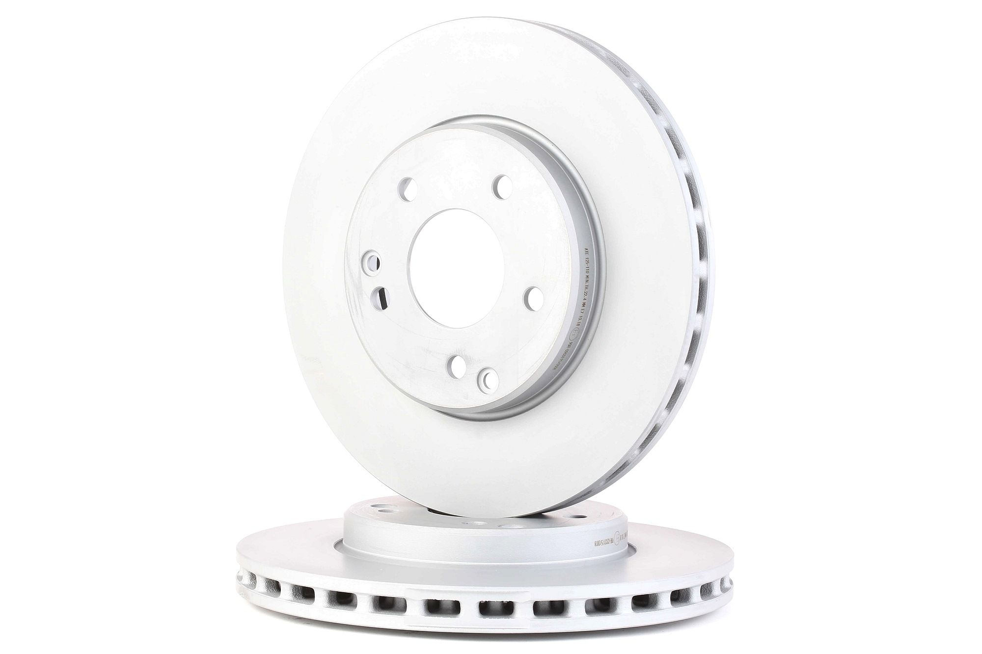 ATE 24.0125-0110.1 Brake disc Vented, Coated, Alloyed/High-carbon, with bolts/screws-image-957586