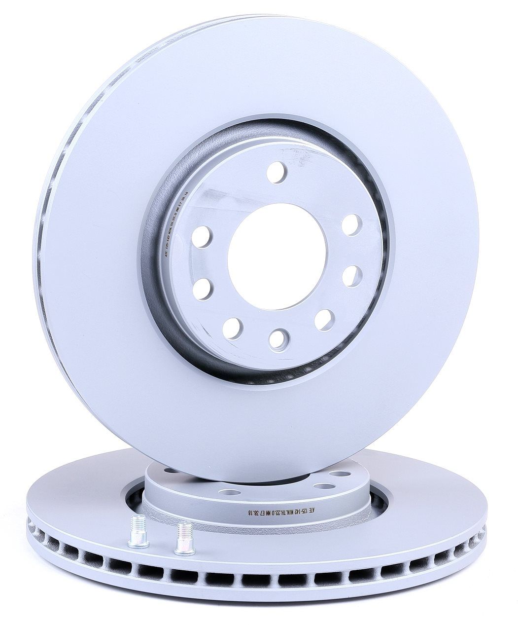 ATE 24.0125-0142.1 Brake disc Vented, Coated, Alloyed/High-carbon, with bolts/screws-image-957609