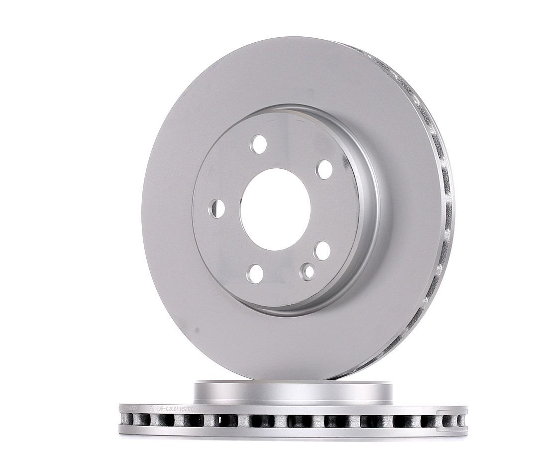 ATE 24.0125-0167.1 Brake disc Vented, Coated, Alloyed/High-carbon, with bolts/screws-image-957626