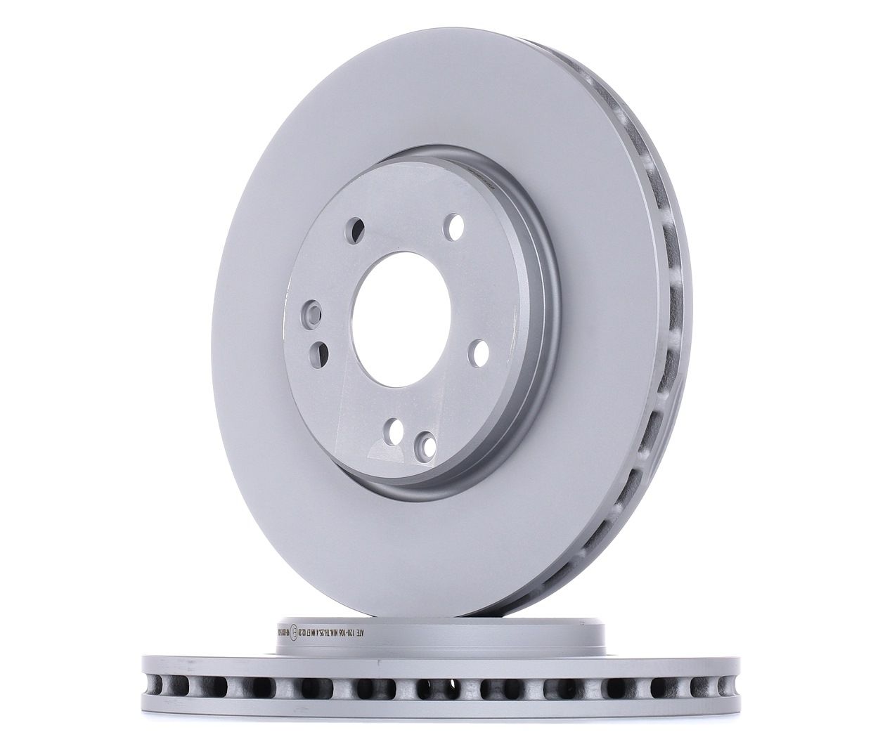 ATE 24.0128-0106.1 Brake disc Vented, Coated, Alloyed/High-carbon, with bolts/screws-image-957711