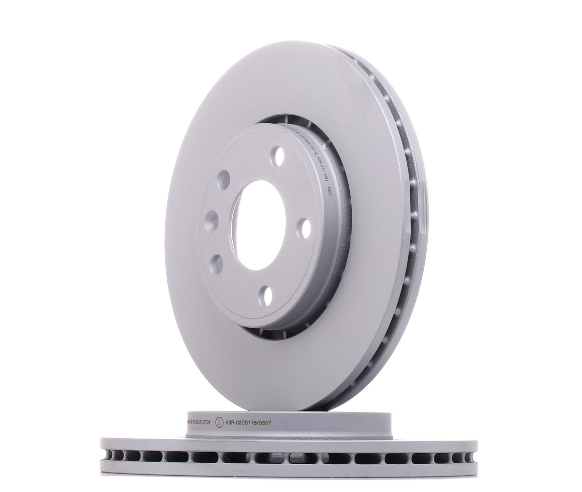 ATE 24.0128-0132.1 Brake disc Vented, Coated, High-carbon, with bolts/screws-image-957728