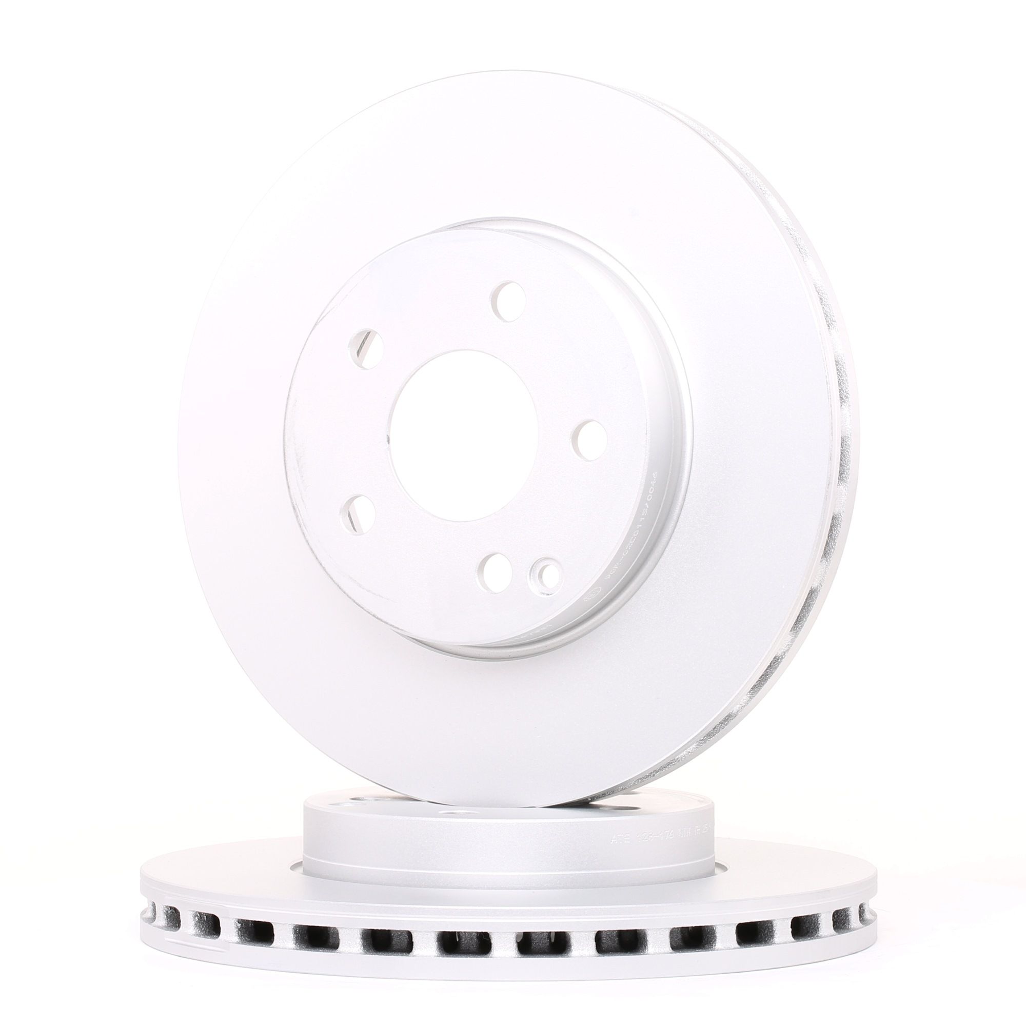 ATE 24.0128-0176.1 Brake disc Vented, Coated, Alloyed/High-carbon, with bolts/screws-image-957763