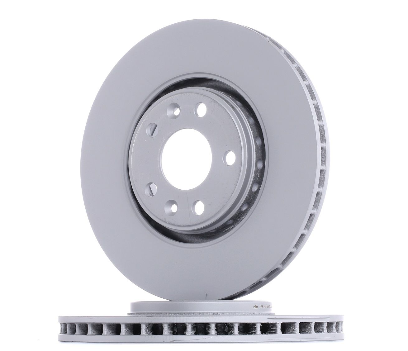 ATE 24.0128-0245.1 Brake disc Vented, Coated, Alloyed/High-carbon, with bolts/screws-image-957814