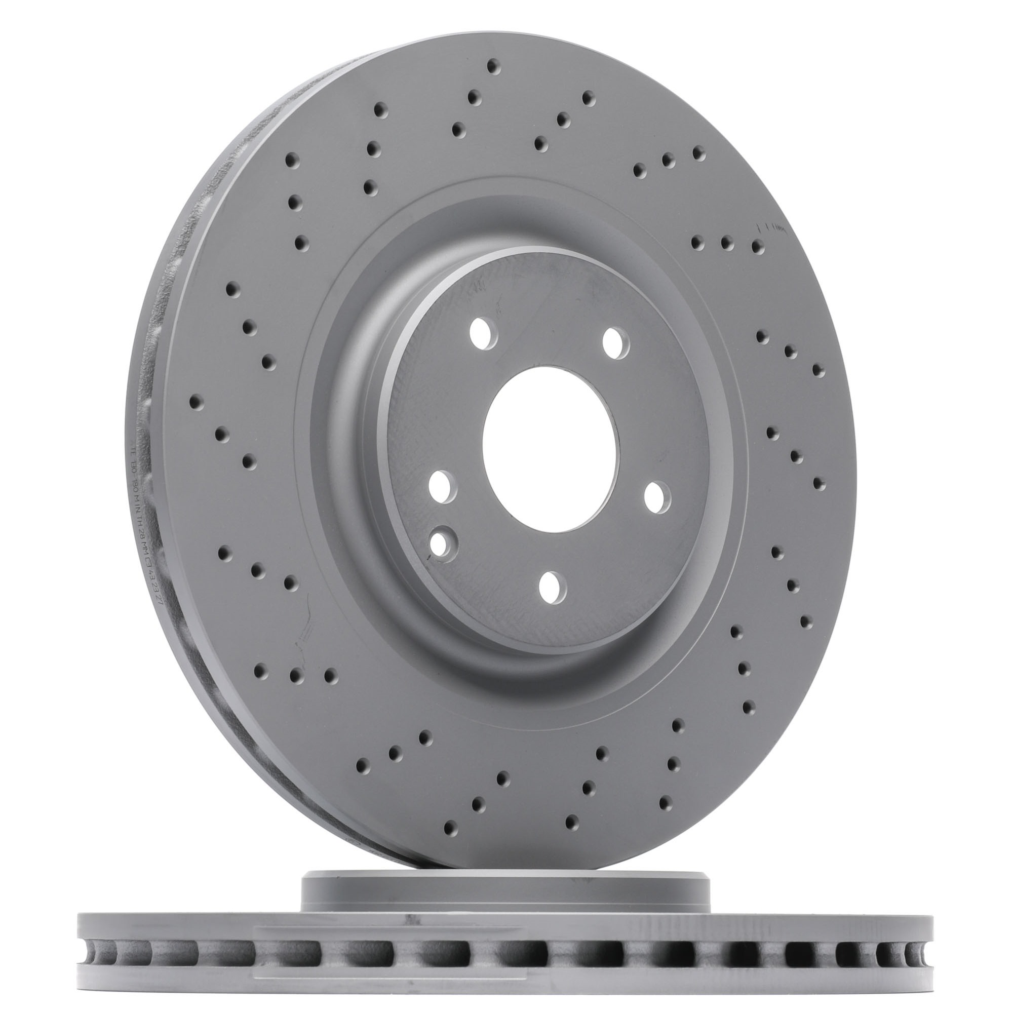 ATE 24.0130-0180.1 Brake disc perforated/vented, Coated, Alloyed/High-carbon-image-957848