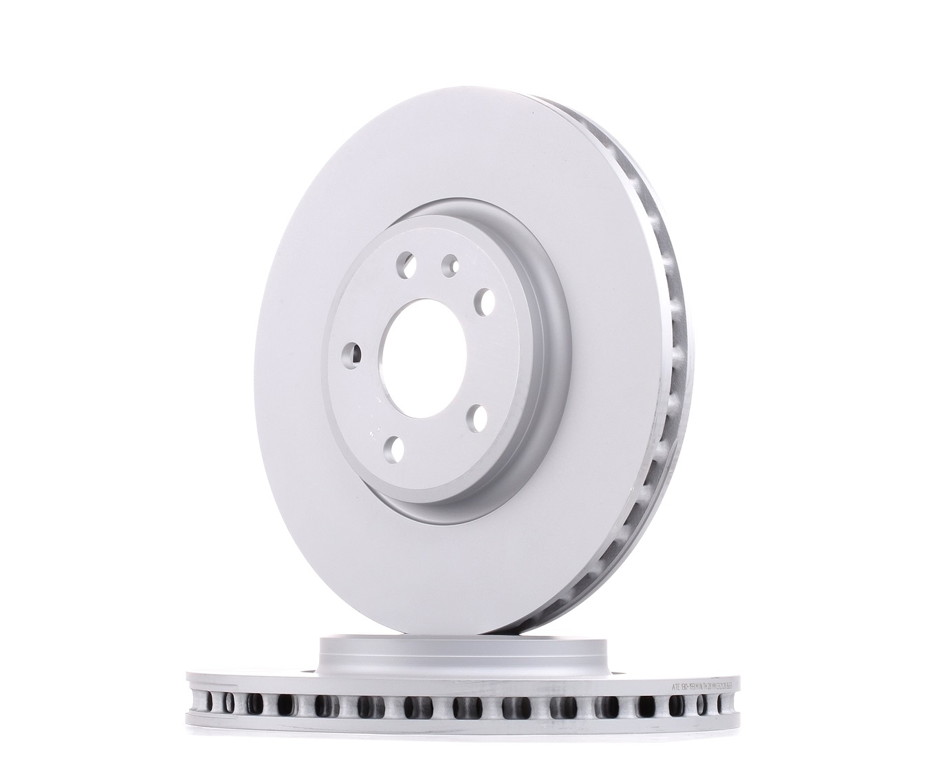ATE 24.0130-0193.1 Brake disc Vented, Coated, High-carbon, with bolts/screws-image-957861